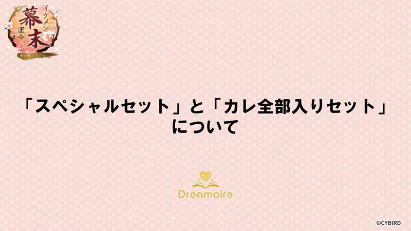 「スペシャルセット」と「カレ全部入りセット」についての画像です。